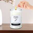 Premium Vanilla Soy Wax Jar Candle,80 Hours Long Lasting Candles 12 oz