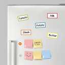 Colored Border Magnetic Labels Dry Erase 4x2 Inch 40 Pieces, Reusable Magnetic Dry Erase Labels for Whiteboards, Locker, School, Classroom, Office, Home