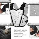 Motorcycle Armor Body Guard Vest Chest and Back Protective Gear White