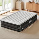 Air Mattress Twin with Built-in Pump 18", Comfortable Self-Inflating Air Mattress with High-Speed Pump, Durable Blow Up Mattress Twin with Storage Bag for Guests, Camping, Travel