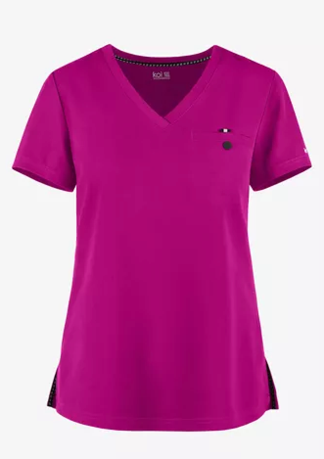 koi Next Gen Ready to Work Women's 1-Pocket STRETCH V-Neck Scrub Top XS