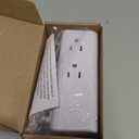 USB Multi Plug Outlet Extender - YISHU Surge Protector with Rotating Plug, 6 AC Plug Extender with 3 USB Ports, 3-Sided Swivel Power Strip Best Ideal Stocking Stuffers for Adults