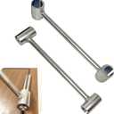 2-Piece Door Hinge Adjustment Tool - Dual - Head Steel Set for Door Gap Adjustment & Door Alignment - Door Hinge Adjuster for Fire & Security Doors