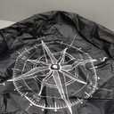 Explore Land 26-27.75 inch Spare Tire Cover Fit Trailer, RV, SUV, Truck, Tough Tire Wheel Soft Cover, Compass