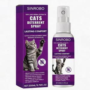 Cat Deterrent Spray - Natural Safe Cat Repellent Spray for Furniture Protection,Effective Indoor & Outdoor Training Aid to Stop Pee Spraying, Chewing & Scratching (1 Pcs)