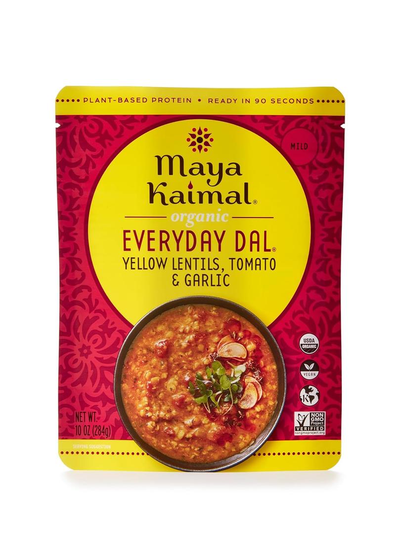 2 x Yellow Lentils with Tomato & Garlic (10 Ounce (Pack of 1))