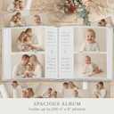 Beautiful Linen Wedding Photo Album For 4x6 Pictures - Safely Holds Up To 200 Photos of Unique Wedding Memories - Perfect Large Photo Book To Store All Pictures of Treasured Family or Baby Moments