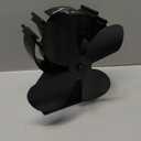 VODA 4-Blade Heat Powered Stove Fan for Wood/Log Burner/Fireplace increases 80% more warm air than 2 blade fan