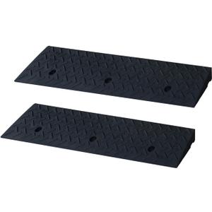 Curb Ramp 2.8" Rise Rubber Curb Ramps for Driveway Curb Ramps for Sidewalks Car Ramps Door Threshold Ramp Shed Ramps for Riding Mower 7000 LB Capacity