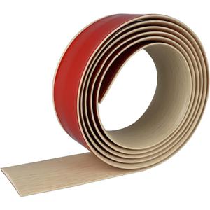 Floor Transition Strip Floor Cover Strips Self Adhesive Flooring Transitions Laminate Floor Strip Vinyl Floor Flat Divider Strip Elegant Wood Grain Design (7.6cm, 10Ft, Beige)