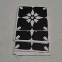 MORCART 20PCS Peel and Stick Floor Tile, 7.87" x 7.87" Waterproof Vinyl Removable DIY Flooring for Bathroom, Kitchen, Bedroom, Stairs, Entryway (Flower Black)