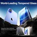 SMARTDEVIL for iPhone 16 Screen Protector (3 Pack), 9H Hardness Military Grade Shatterproof, HD Clear Tempered Glass with Auto Dust-Elimination, Bubble Free, Easy Installation, Case Friendly 6.1''