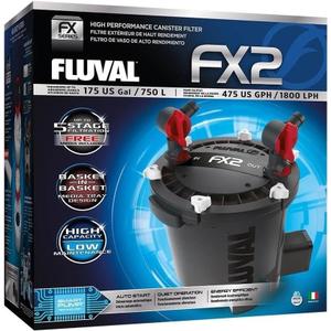 Fluval FX2 High Performance Canister Aquarium Filter - Multi-Stage Filtration, Built-in Powered Water Change System, and Basket-in-Basket Tray Design