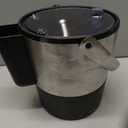 Oggi Insulated Ice Bucket, 4 Quart / 3.8 L, Stainless Steel, Black.