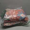 Vasofe 6x9 Rug for Bedroom, Washable Living Room Rugs for Dining Room, Red Indoor Floor Mat, Vintage Floral Mats for Home Decor, Farmhouse, Laundry Room, Non Slip Low Pile Soft Modern Carpet