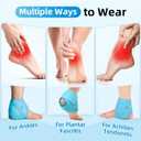 Comfytemp Ankle Ice Pack Wrap for Plantar Fasciitis, Swelling, Foot Pain Relief, FSA Eligible HSA, Gel Packs for Injuries Reusable, Hot Cold Compress for Achilles Tendonitis, Sprained Ankles, 2 Packs
