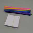 Poen 100 Pcs DIY Pinwheels Paper Craft for Bulk Color Your Own White Pinwheels Summer Activity Arts July 4 Patriotic Memorial Day Craft for Blank Windmills Party Favor, 5 Inches