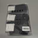 High Ankle Cotton Crew Casual Socks,Black Compression Athletic Socks For Men&Women,Fit Sports,Running,Trekking,Outdoor (Black)