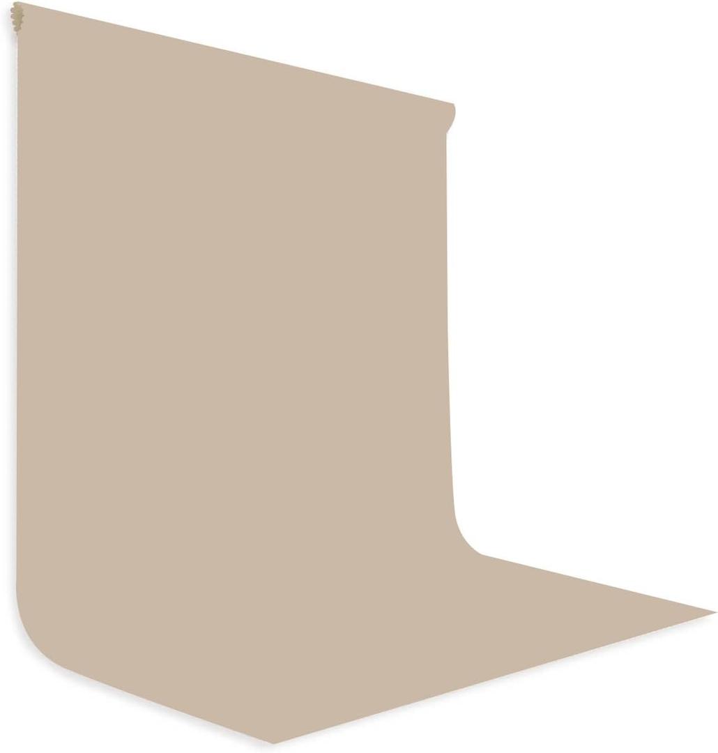 Beige Backdrop for Photography 6x9ft Zoom Screen Meeting, Game Live Studio Shooting Props High Density Fabric