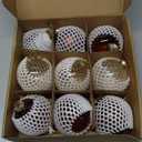 AOMOONOA Brown Glass Christmas Ball Ornaments for Xmas Tree, 3.15” Christmas Hanging Ornaments Set of 9 Xmas Baubles for Holiday Party Decorations Gifts