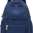 Mini Backpack Purse for Women,Small Nylon backpacks for Ladies Backpacks Women Anti Theft Travel Bag (Dark Blue)