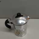 Imusa 3 Cup Stovetop Espresso Maker with Heart Shaped Knob, Silver (Epic)