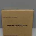 Gotega External DVD Drive, USB 3.0 Portable +/-RW, DVD Player for CD ROM Burner Compatible with Laptop Desktop PC Windows Linux OS Apple Mac Black