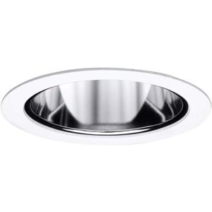 Halo 999P, 4" Trim Reflector Cone White Trim with Specular Clear Reflector