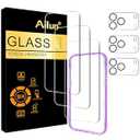Ailun 3 Pack Screen Protector for iPhone 17 Pro Max [6.9 inch] + 3 Pack Camera Lens Protector with Installation Frame, Dynamic Island Compatible, Case Friendly[Not for iPhone 17/ 17 Pro/ iPhone Air]