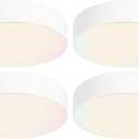 ZAGO 5 Inch LED Frameless Surface Mount Ceiling Light, 5CCT Switchable, Shower Rated Twist in Contemporary Mini Flush Mount Light, 120V, 60W Equivalent, ETL Certified, Dimmable, White, 4 Packs