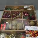 Alupssuc 82pcs Christmas Balls Ornaments Set, Delightful Classic Gift Set, Shatterproof Plastic Decor for Xmas Tree Holiday Wedding Party Decorations with Hanging Strings, Gold, Red and Green