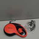 Retractable Dog Leash with Chew Proof Cable, 26Ft Heavy Duty Dog Leash for Medium Large Dogs up to 110lbs, 360 No Tangle, One-Handed Brake (Red)