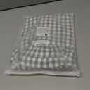 Aryeleay 2 Pack Sage Green White Plaid Gingham Ruffle Pillow Shams Standard Size, 100% Washed Cotton Checkered Farmhouse Pillow Covers for Bed/Sofa-20 x26