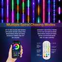 2 Pack 6FT Whip Lights with Spring Base,LED Whip Light with App & Remote Control, Spiral RGB Chasing Lighted Whips with Rocker Switch, Music Whip Light for UTV ATV Polaris RZR Can-Am SXS Truck