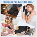 NURCOM Compression Arthritis Gloves, Carpal Tunnel, Tendinitis, Tendonitis, Single Glove for Left & Right Hand, Open Finger Black Large