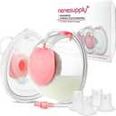 Nenesupply Handsfree Wearable Collection Cups Breastmilk Compatible with Baby Buddha Momcozy V1 V2 Breast Pumps. 24mm Silicone Flanges Replacement Pump Parts Accessories 19mm 21mm Inserts