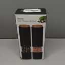 Electric Salt and Pepper Grinder Set - Adjustable Coarseness, Battery-Operated with LED Light, 360 Transparent Design for Kitchen & Outdoor Cooking, Perfect for Home Chefs & Gift Shoppers