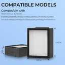 Filter Replacement for Roomba E I & J Series i7 i7+/plus i3 i3+ E5 E6 E7 i4 i6 i6+ i8 i8+ Vacuum Cleaners Parts, 6 Pack 4639161 High Efficiency Filters + 1 Cleaning Brush