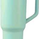 40oz Vacuum Insulated Tumbler - Large Capacity Stainless Steel Coffee Cup with Comfortable Handle, Perfect for Outdoor Camping, Driving, and Car Travel, Ideal Gift for Men and Women,Green