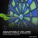 Accudart Light FX 2000 Electronic Dartboard with Vibrant LED Light Displays - Scoring Up to 4 Players - Includes 6 Soft Tip Darts, 13.5"