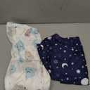 Newborn Sleep Sack Baby Swaddle,3-6 Months,3-Way Adjustable Wearable Blanket,100% Rayon Cotton Swaddling Sleeping BagTOG 0.5Clouds&Starry Sky