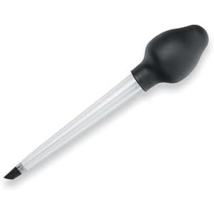 Tovolo Easy-to-Use, Angle Tipped, Dripless Baster for Turkey Roasting, Dishwasher-Safe, BPA-Free Silicone & Plastic, Large, 1 Count, Clear