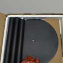 TUTOTAK Tall Round Side Table, Small End Table, Beside Table, Drink Table, Pedestal Side Table, livingroom, Brown TB01BB065