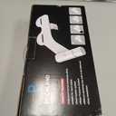 Ultra-Slim Bidet Attachment, Posterior&Feminine Wash-(Retractable Dual Nozzles), Non-Electric Bidet Attachment for Toilet Seat, Adjustable Fresh Cold Water Pressure, Stainless Steel Inlet (White)