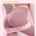 Resistance Bands for Leg Exercises, for Pilates, Yoga Fitness, Stretching, Strength Training, Purple(50LB)