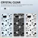2 x for Google Pixel 7a Case Halloween Pumpkin Skull, Cute Design Girls Shockproof Soft Slim Women Mobile Back Cover Clear Phone Case for Google Pixel 7a (black pumpkin bat)