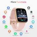 Smart Watch for Women, Answer/Make Call, 1.85" AMOLED Always-On Display Screen Smartwatch for iPhone & Android, 3ATM Waterproof Fitness Tracker with Heart Rate/Sleep/SpO2 Monitor, 100+ Sport Modes