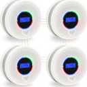 4Pack Upgraded Interlinked Smoke Carbon Monoxide Detector, Battery Powered&Wireless Interconnected Smoke and CO Alarm, Transmission Range of Over 820 ft (Includes Battery)
exp 2030-10-21