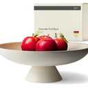 Decorative Bowl for Home Decor - Modern Fruit Basket for Entryway Table - Pedestal Bowl - Decorative Bowls for Home Decor - White Fruit Bowl Decor