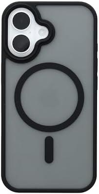 Katti Case Crystal Translucent Black for iPhone 16 - Impact Resistant and with Magnets